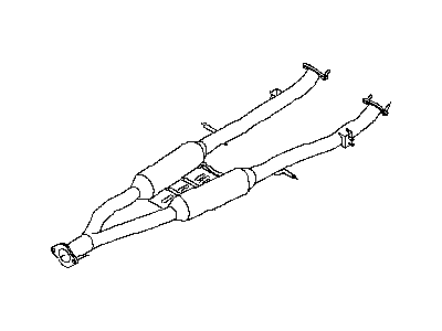 2017 Infiniti Q50 Exhaust Pipe - 20300-4GE2B