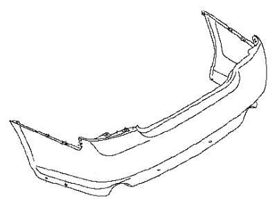 Infiniti 85022-5DB1H Rear Bumper Fascia Kit