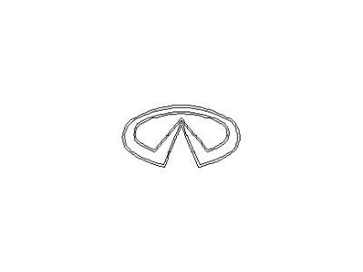 Infiniti 62890-7J100 Front Grille Logo Hatchback Emblem