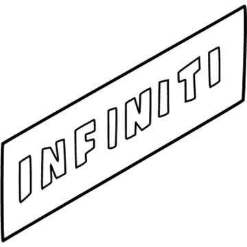 2003 Infiniti QX4 Emblem - 90891-1W312