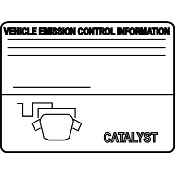 Infiniti 14805-1WX0A Label-Emission Control