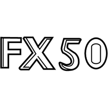 Infiniti FX37 Emblem - 90896-1CA0A