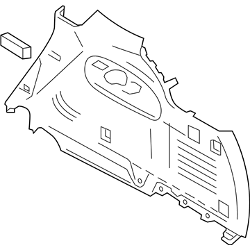 Infiniti 84952-6JL0B FINISHER-LUGGAGE SIDE LOWER,FRONT RH