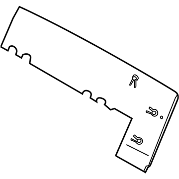 Infiniti 89605-7S000 Board Assy-3RD Seat Back