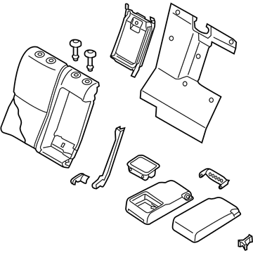 Infiniti 88600-6HE4F Back Assy-Rear Seat,RH