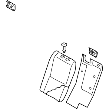 Infiniti 88650-6HJ0D BACK ASSY-REAR SEAT,LH