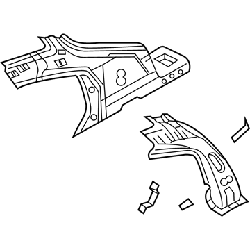 Infiniti 76630-AL500 Pillar-Rear,Inner RH