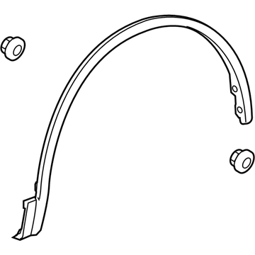 Infiniti 63861-CG000 Moulding-Fillet,Front LH