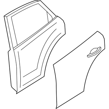 Infiniti HBA0M-5UBMA Door Assy-Rear,RH