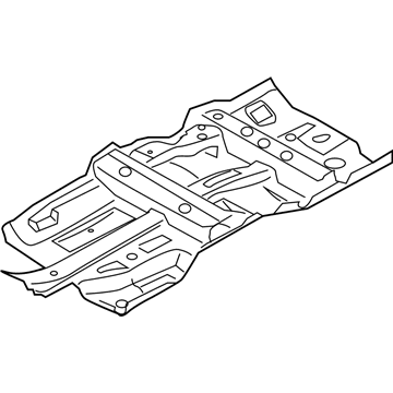 2009 Infiniti EX35 Floor Pan - G4321-1BAMA