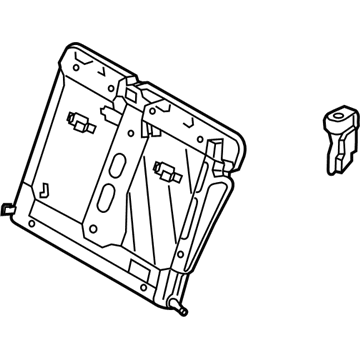 Infiniti 88651-5DA3A Frame Assy-Back,Rear Seat LH