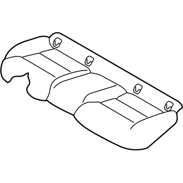 Infiniti 88320-5DB1B Trim Assy-Cushion,Rear Seat