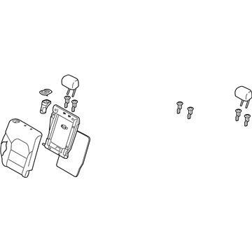 Infiniti 88600-5DB4A Back Assy-Rear Seat,RH