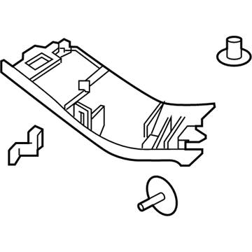 Infiniti 90903-5DA0A Finisher-Back Door Side,LH