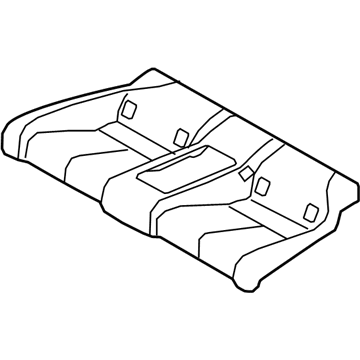 Infiniti 88320-5CA0B Trim Assy-Cushion,Rear Seat