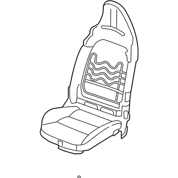 Infiniti 87154-5DK1E Frame Assy-Back,Front Seat LH