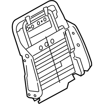 Infiniti 87601-EH10A Frame Assembly-Front Seat Back