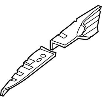 Infiniti 64181-4Y900 Reinforcement-Hoodledge,LH