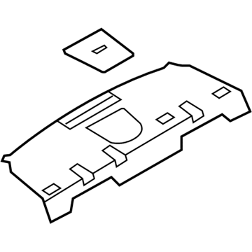 Infiniti 79911-JK70A Finisher-Rear Parcel Shelf,Side RH