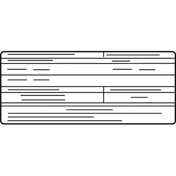 Infiniti 14805-6HN0D LABEL-EMISSION CONTROL INFORMATION