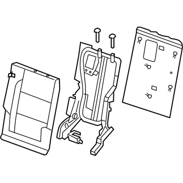 Infiniti 89600-ZQ10B Back Assembly - 3RD Seat, RH