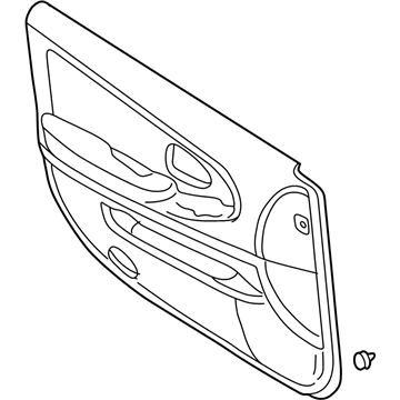 Infiniti 80901-5Y870 FINISHER Assembly-Front Door,L