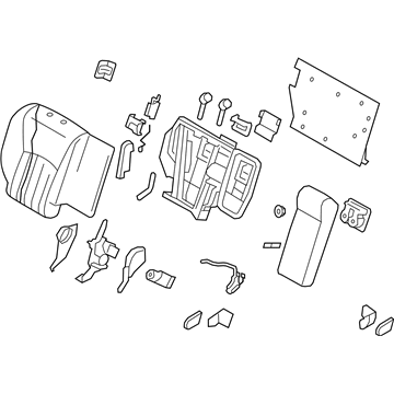 Infiniti 88600-3WV0A Back Assy-Rear Seat,RH