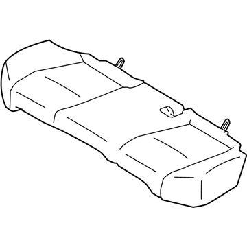 Infiniti 88320-4AM0A Trim Assy-Cushion,Rear Seat