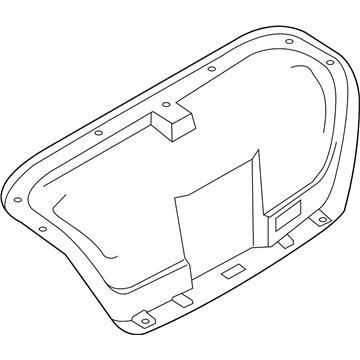 Infiniti 84966-1MA0A FINISHER Trunk Lid