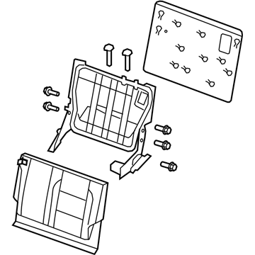 Infiniti 89650-ZQ10C Back Assembly - 3RD Seat, LH