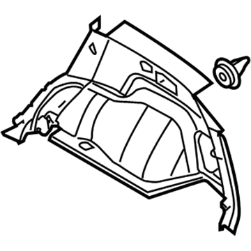 Infiniti 84927-CG000 Fin Assembly-Luggage,Rear LH