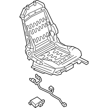 Infiniti 87105-5CC3C Frame Adj Assembly-Fr Seat RH