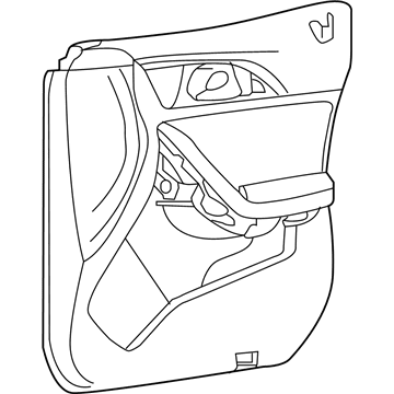 Infiniti 80900-5DB8A Finisher Assy-Front Door,RH