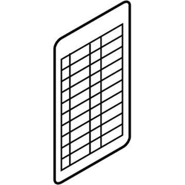 Infiniti 24313-1WW0A Label-Fuse Block