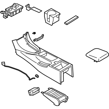 Infiniti Q60 Center Console Base - 96910-1VZ7A