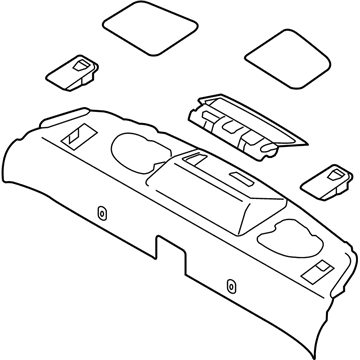 Infiniti 79910-JL01B FINISHER - Rear Parcel Shelf