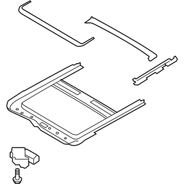 Infiniti 91306-1CA1B Rail Complete-SUNROOF