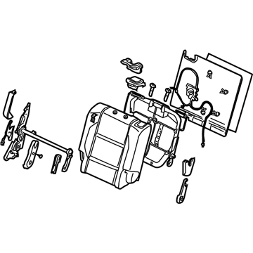 Infiniti 88600-ZQ10B Back Assy-Rear Seat