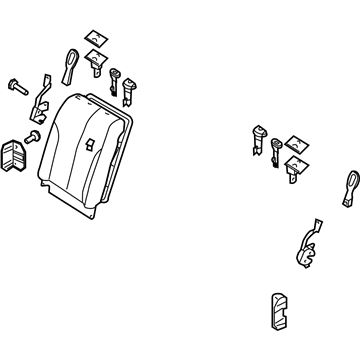 Infiniti 88600-2Y779 Back Assembly-Rear Seat,R