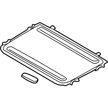 Infiniti 91250-AR010 Shade Assy-Sunroof