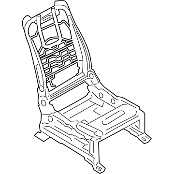 Infiniti 87101-6JR9A FRAME & ADJUSTER ASSY-FRONT SEAT,RH