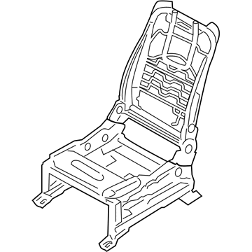 Infiniti 87151-6JR8B FRAME ASSY-CUSHION,FRONT SEAT LH