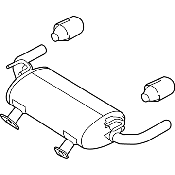 Infiniti 20100-6HN0A MUFFLER Assembly - Exhaust Main