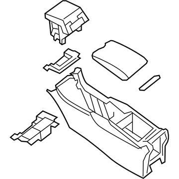 Infiniti QX50 Center Console Base - 96910-1UW4A