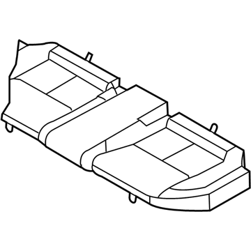 Infiniti 88320-AM210 Trim Assembly-Rear Seat Cushion