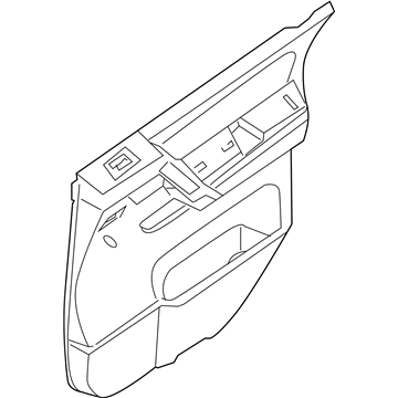 Infiniti 82900-ZQ10D Finisher Assy-Rear Door,RH