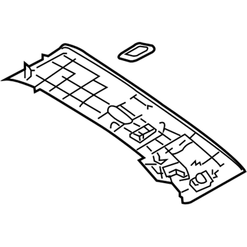 Infiniti 73966-CG011 Garnish Assy-Roof,Rear