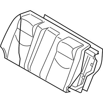 Infiniti 88600-JL20A Back Assy-Rear Seat