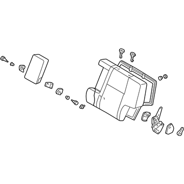 Infiniti 88650-1W300 Back Assy-Rear Seat,LH