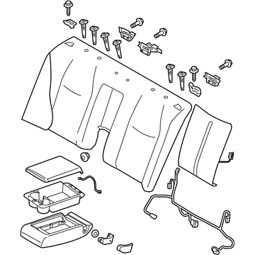 Infiniti 88600-4AM3A Back Assy-Rear Seat